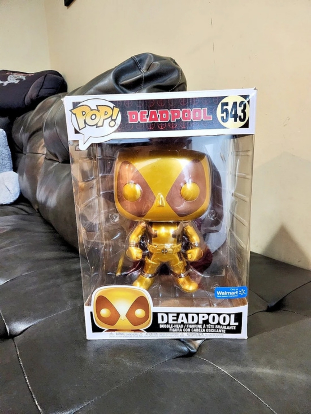 Funko Pop! Marvel: Deadpool (Gold) 10-Inch Walmart Exclusive #543 Marvel Gold